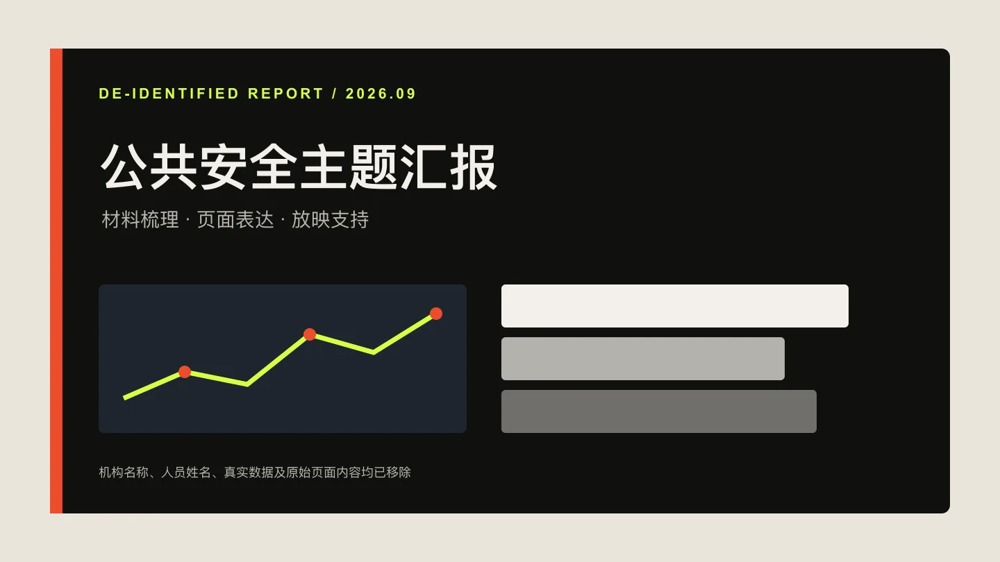 公共安全主题汇报的脱敏重构缩略图